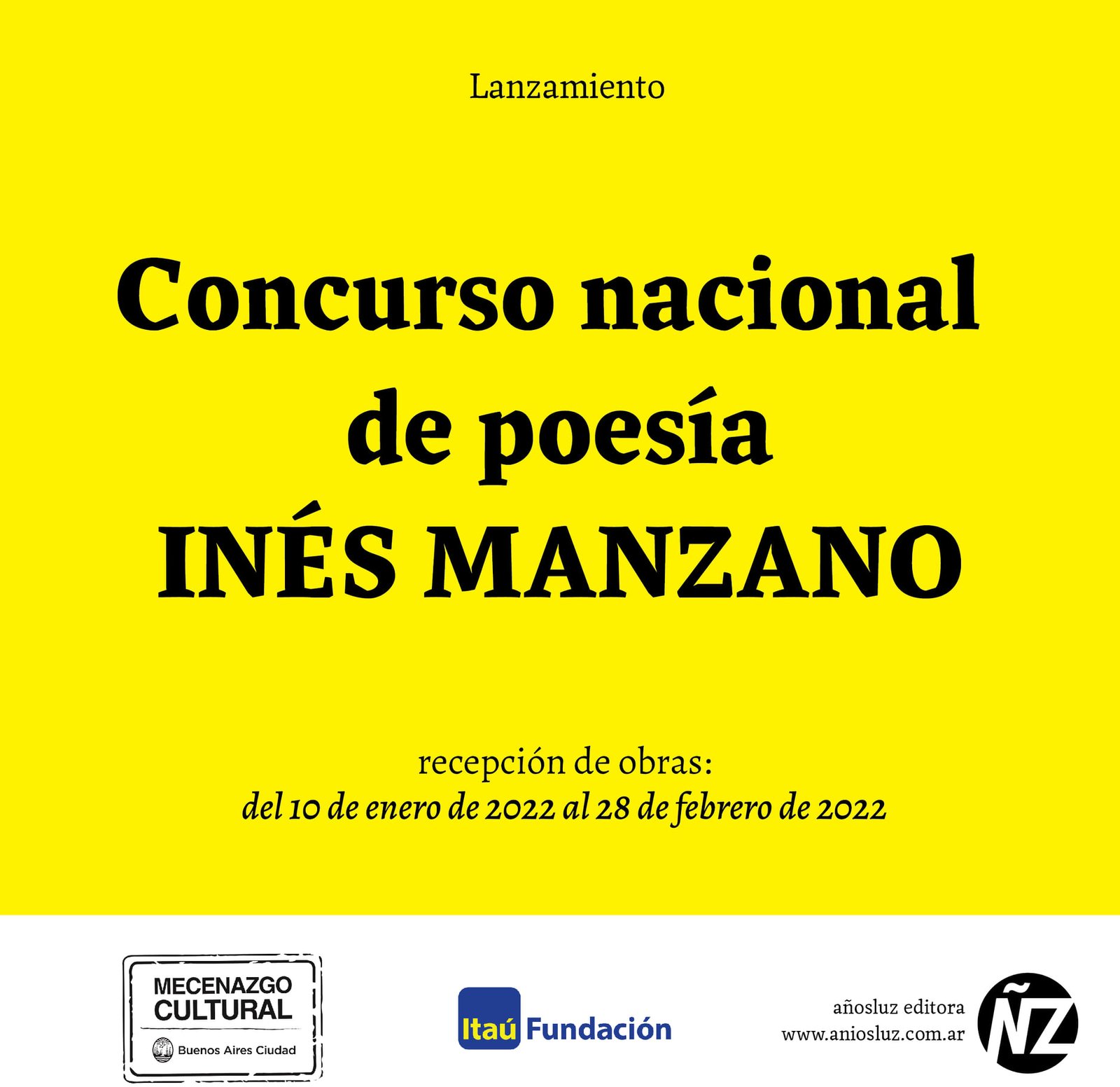 Concurso Nacional de Poesía Inés Manzano