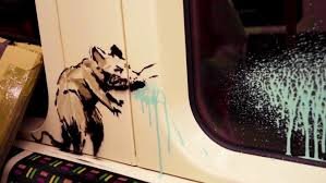 Las ratas de Banksy invaden un subte de Londres para concientizar sobre el uso del tapabocas