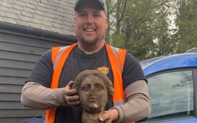 En una obra en construcción descubren un busto romano de 1800 años de antigüedad