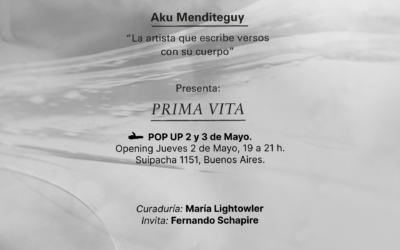 Prima Vita: la poesía corporal de Aku Menditeguy en Galería Cecilia Caballero