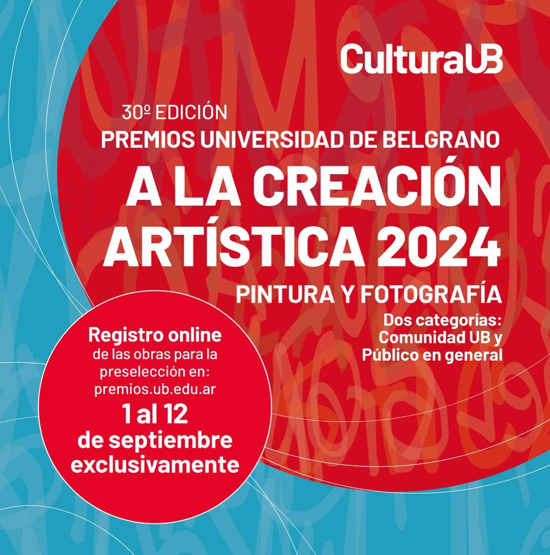 Convocatoria al Premio Universidad de Belgrano 2024