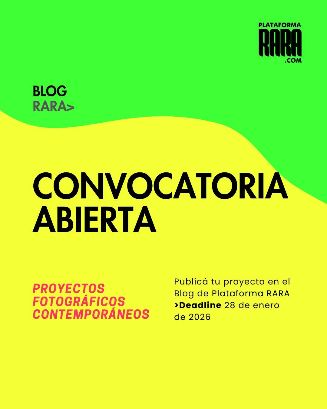 Convocatoria Plataforma RARA