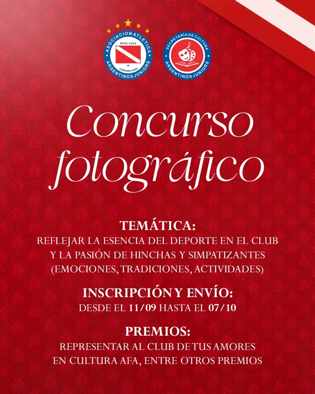 Concurso fotográfico Argentinos Juniors