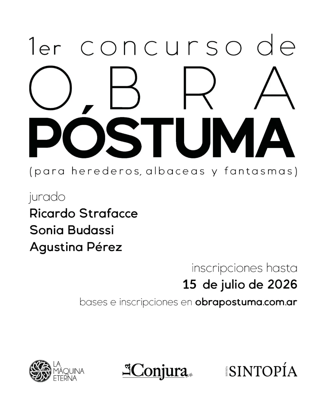 Primer Concurso de Obra Póstuma