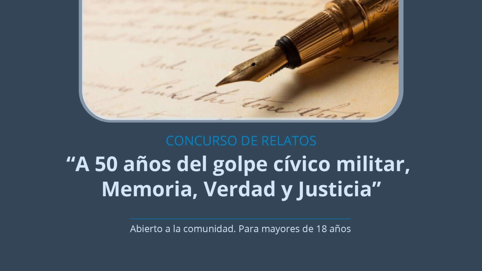 Concurso de relatos A 50 años del golpe cívico militar