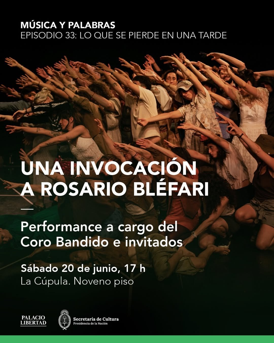 Rosario Bléfari en el Palacio Libertad