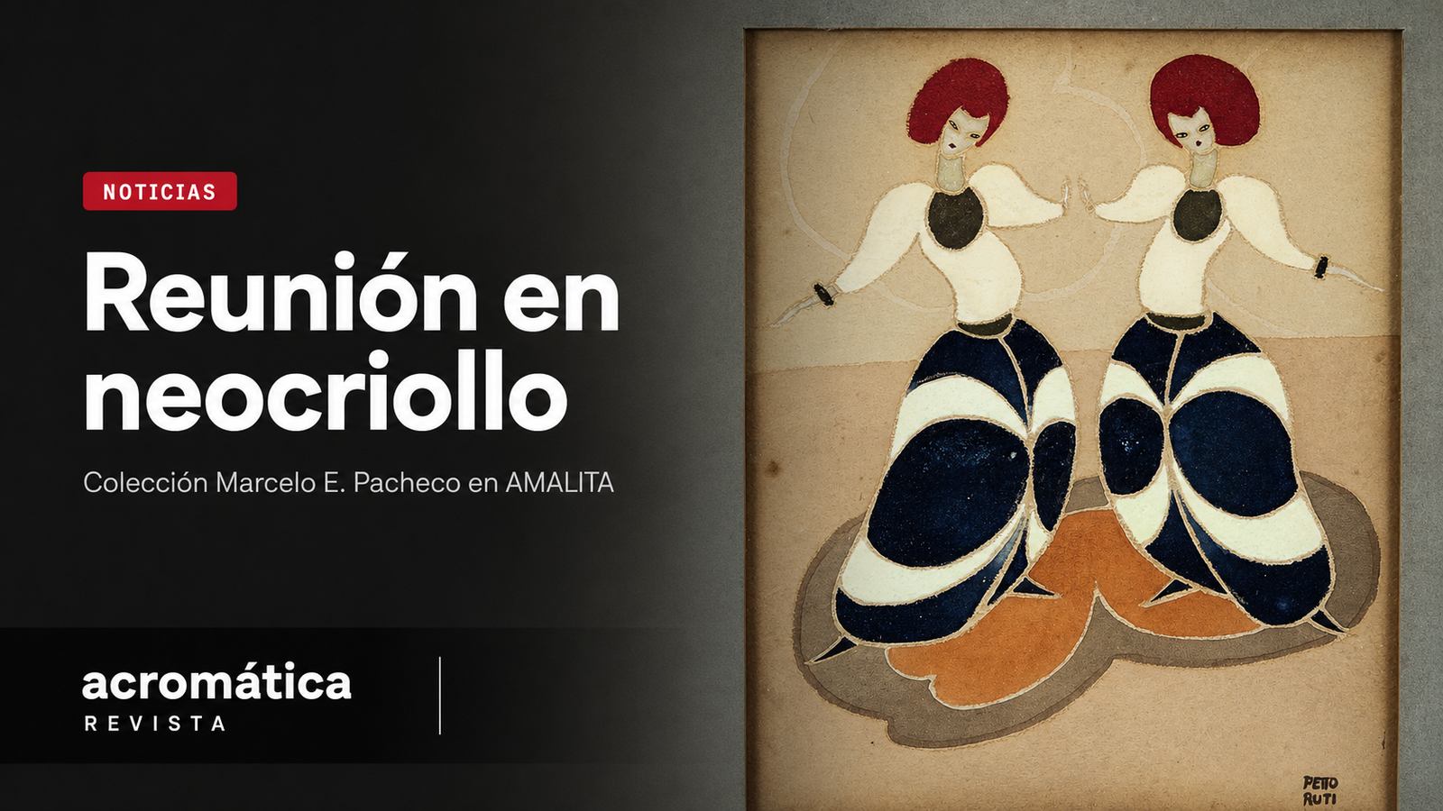 Reunión en neocriollo Colección Marcelo Pacheco