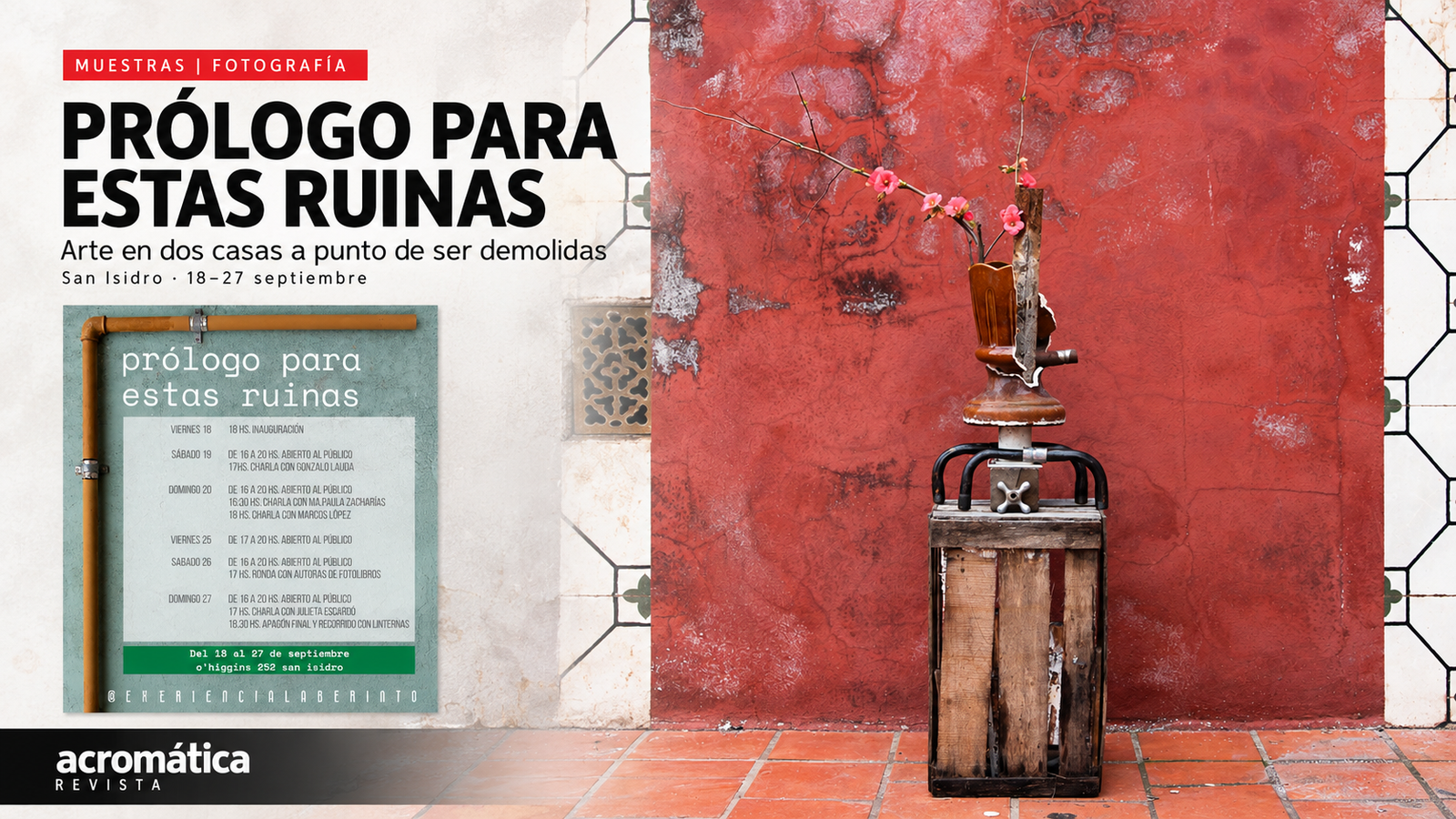 Prólogo para estas ruinas San Isidro